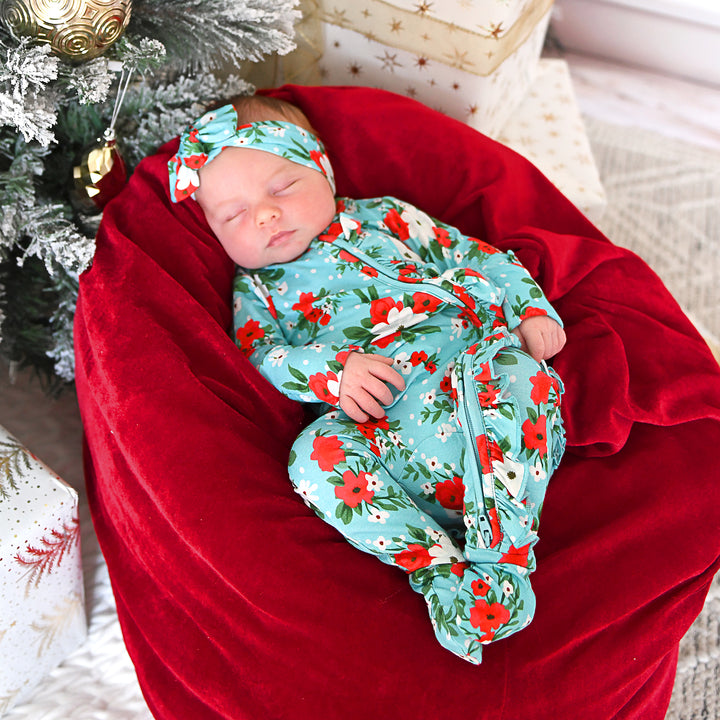 Elsa Floral TOPKNOT HEADBAND - Gigi and Max