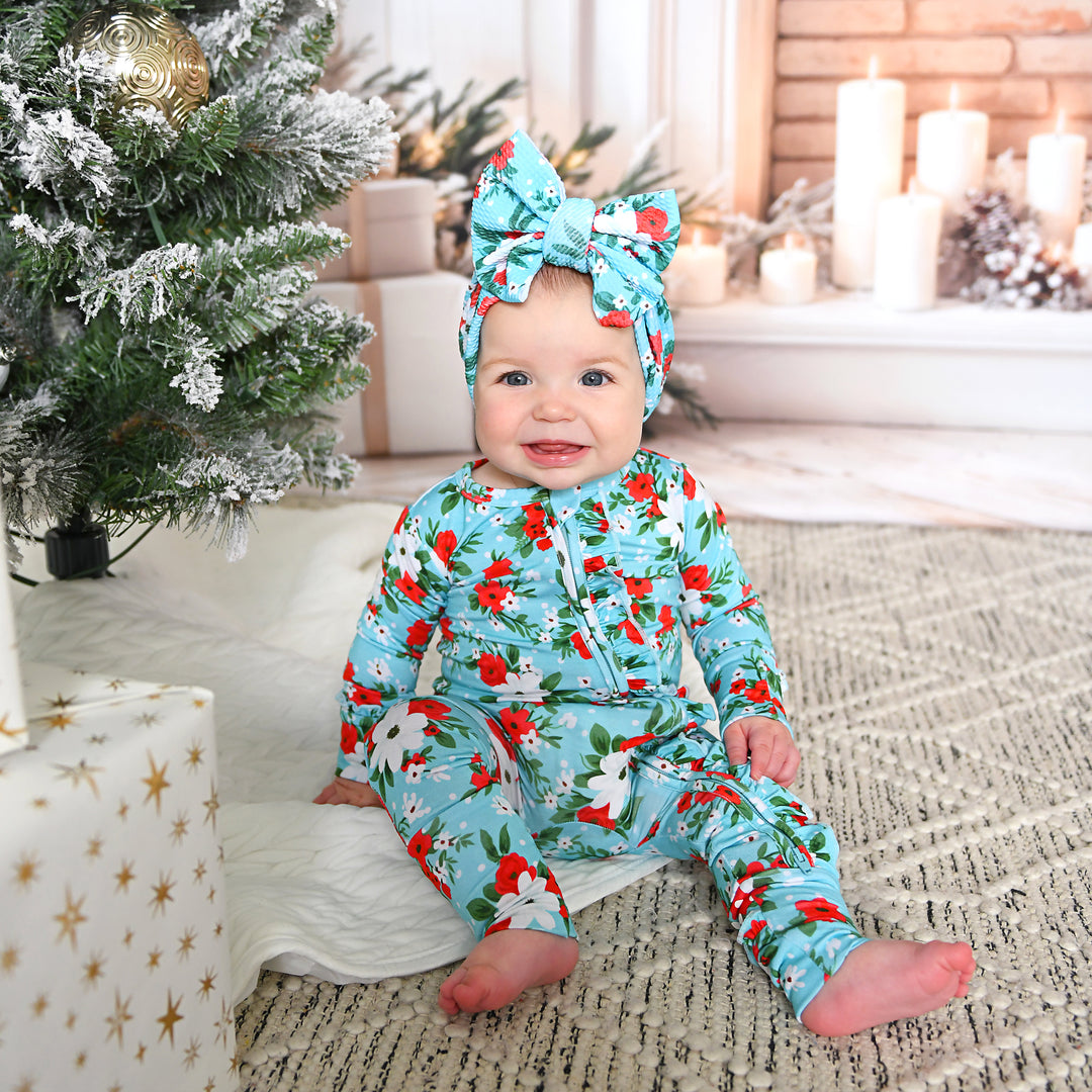 Elsa Floral RUFFLE ZIP - Gigi and Max