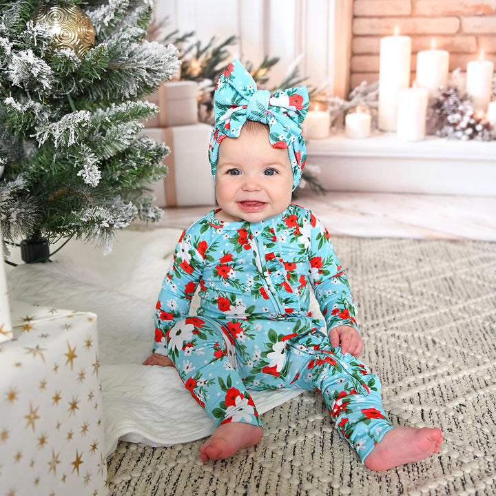 Elsa Floral RUFFLE ZIP - Gigi and Max