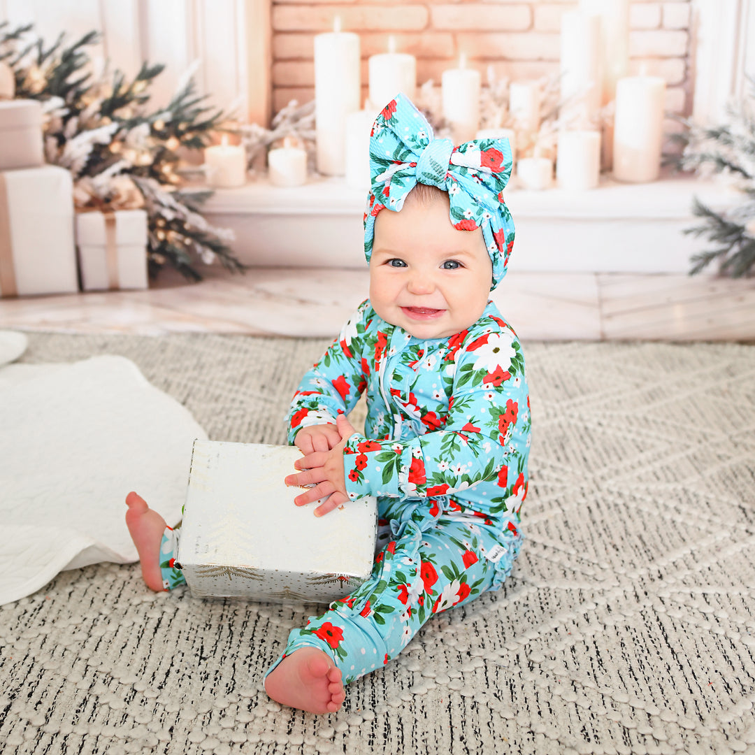 Elsa Floral RUFFLE ZIP - Gigi and Max