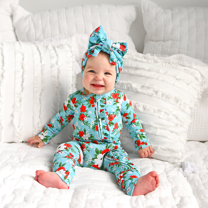 Elsa Floral RUFFLE ZIP - Gigi and Max