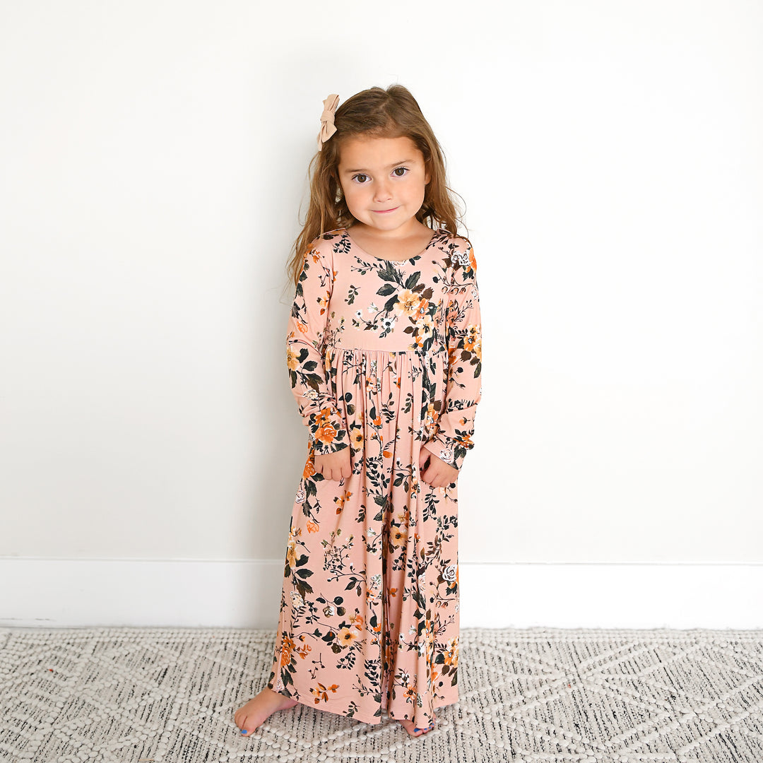 Flora Light Pink WIDE LEG ROMPER - Gigi and Max