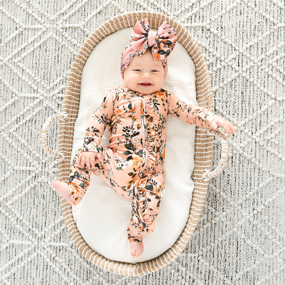 Flora Light Pink RUFFLE ZIP - Gigi and Max