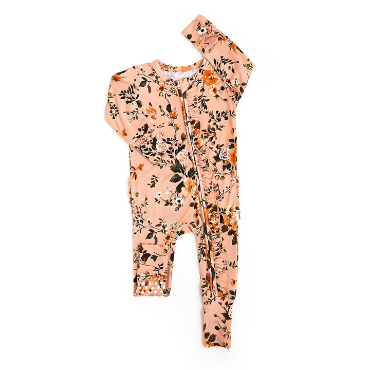 Flora Light Pink RUFFLE ZIP - Gigi and Max