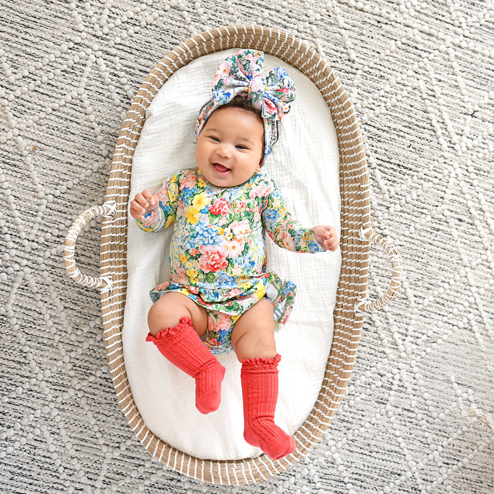 Cranberry LACE SOCKS - Gigi and Max