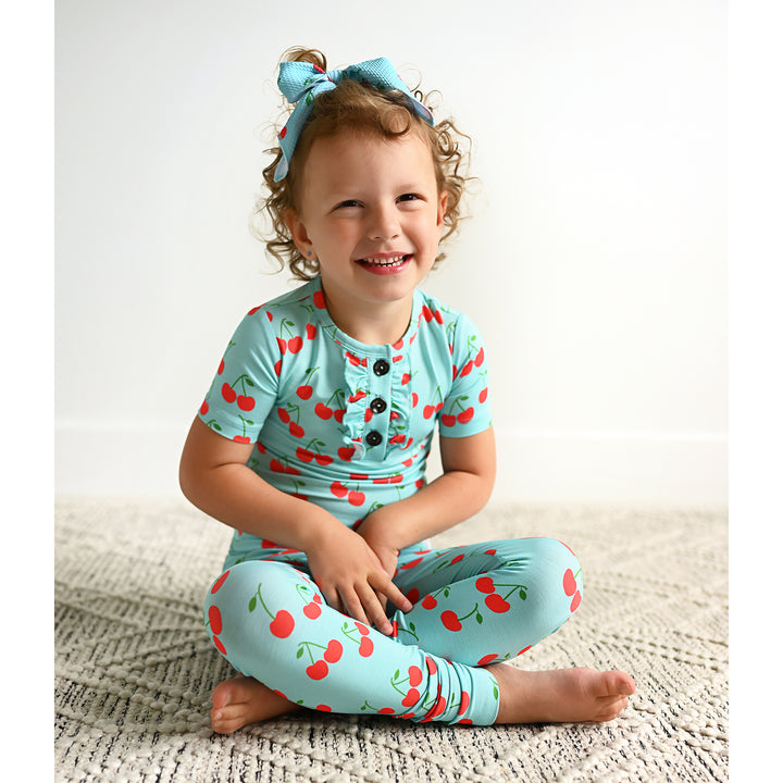 Jojo Cherries RUFFLE TWO PIECE - Gigi and Max