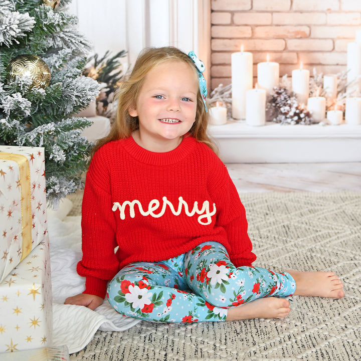 Elsa Floral CLIP BOW - Gigi and Max