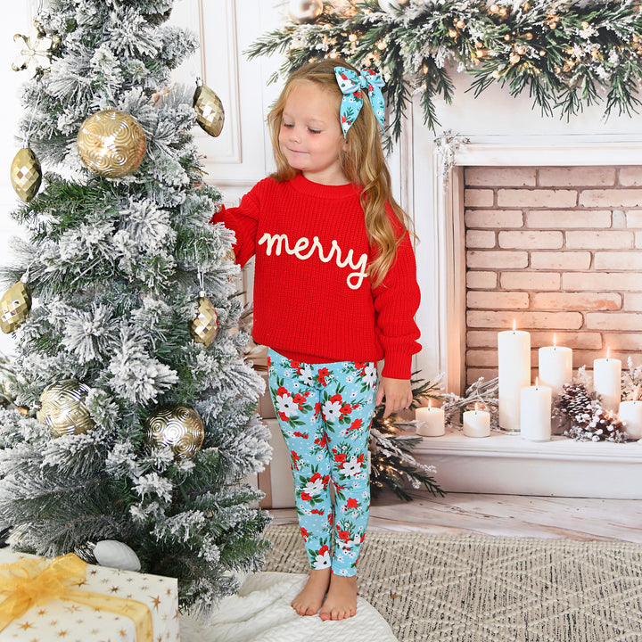 Elsa Floral LEGGINGS - Gigi and Max