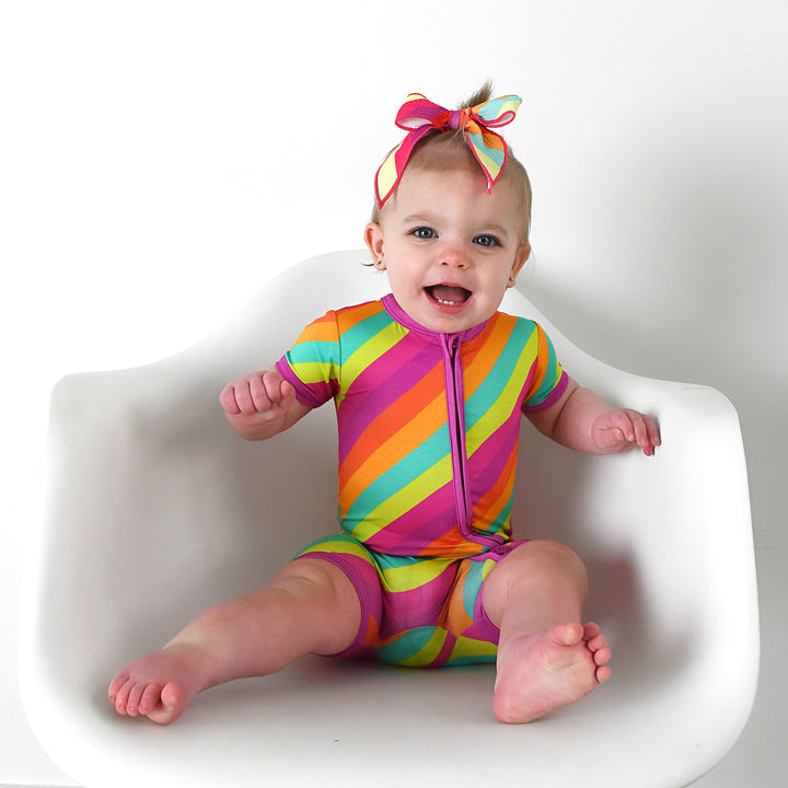 Amanda Stripe CLIP BOW - Gigi and Max