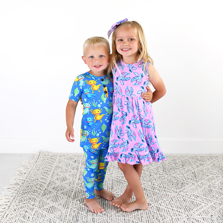 Waverly Sea Turtles CLIP BOW - Gigi and Max