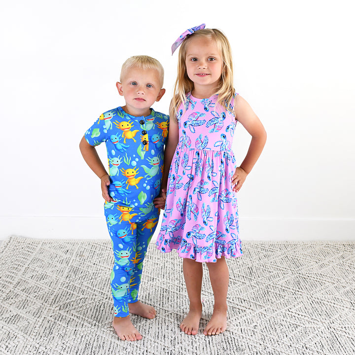 Waverly Sea Turtles CLIP BOW - Gigi and Max