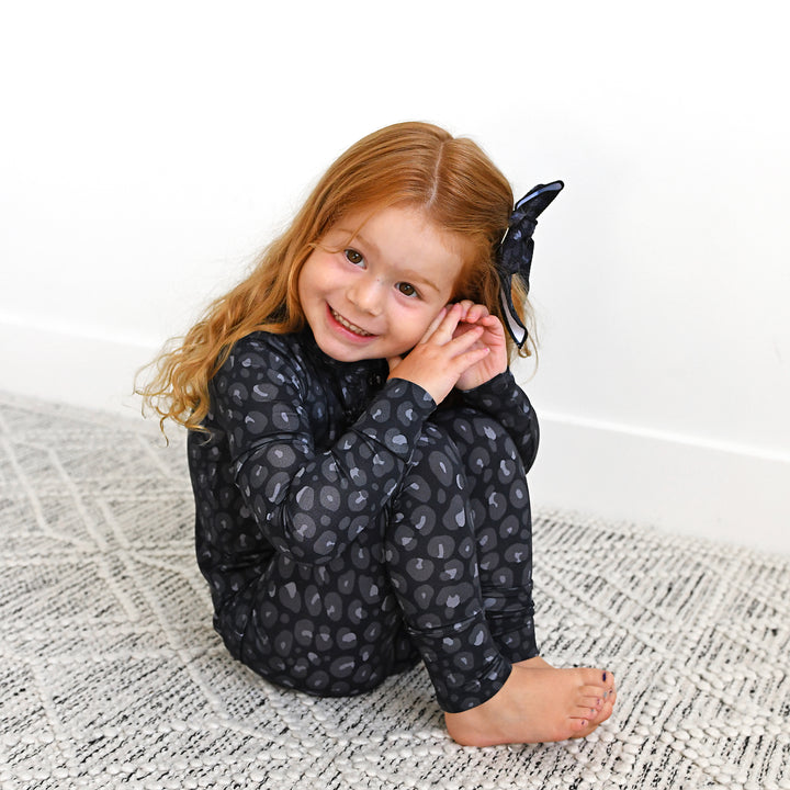 Ash Black Leopard CLIP BOW - Gigi and Max