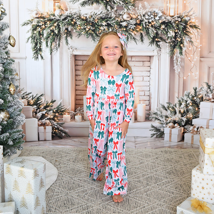 Belle Bows WIDE LEG ROMPER - Gigi and Max