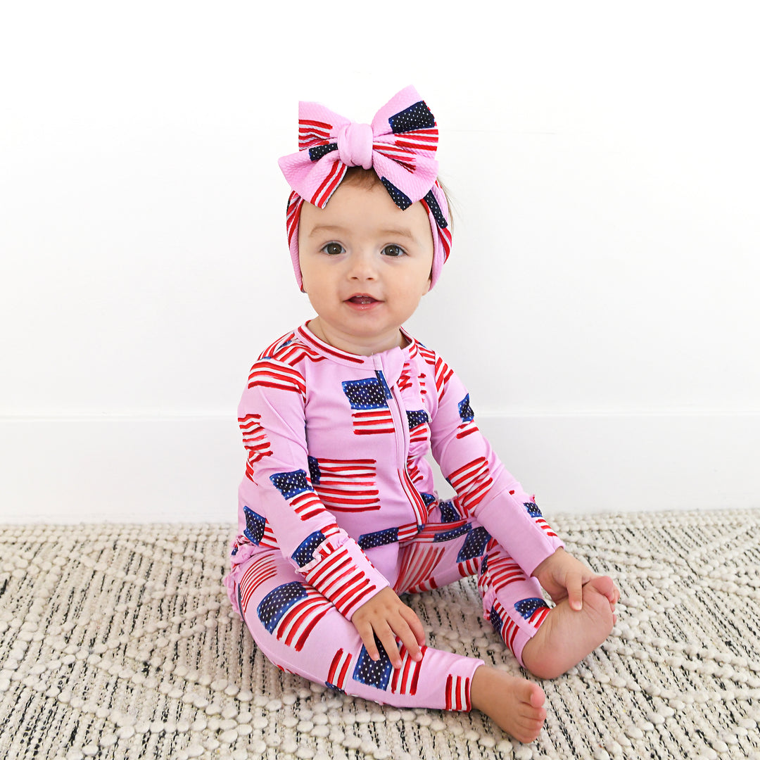 Betty Pink Flag RUFFLE ZIP - Gigi and Max