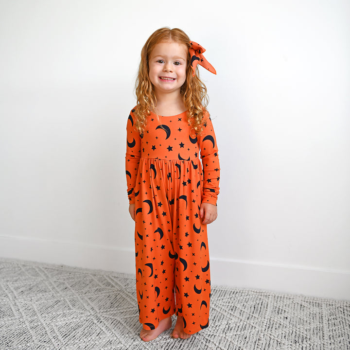 Blaise Orange Moon CLIP BOW - Gigi and Max