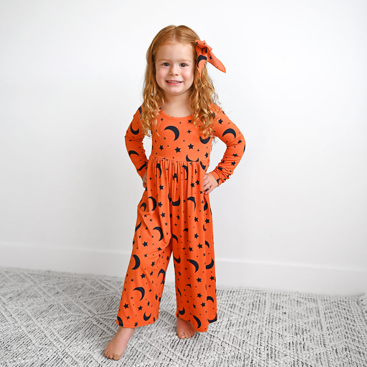 Blaise Orange Moon CLIP BOW - Gigi and Max