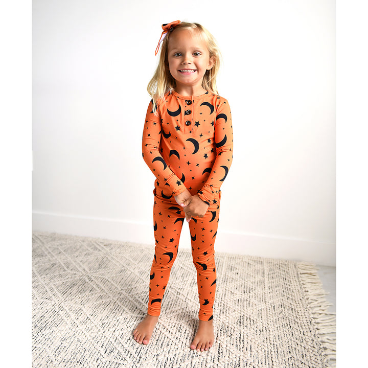 Blaise Orange Moon CLIP BOW - Gigi and Max