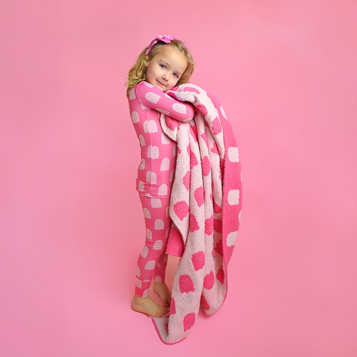 Draven Pink Ghost CLIP BOW - Gigi and Max