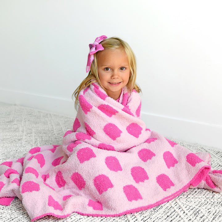 Draven Pink Ghost CLIP BOW - Gigi and Max