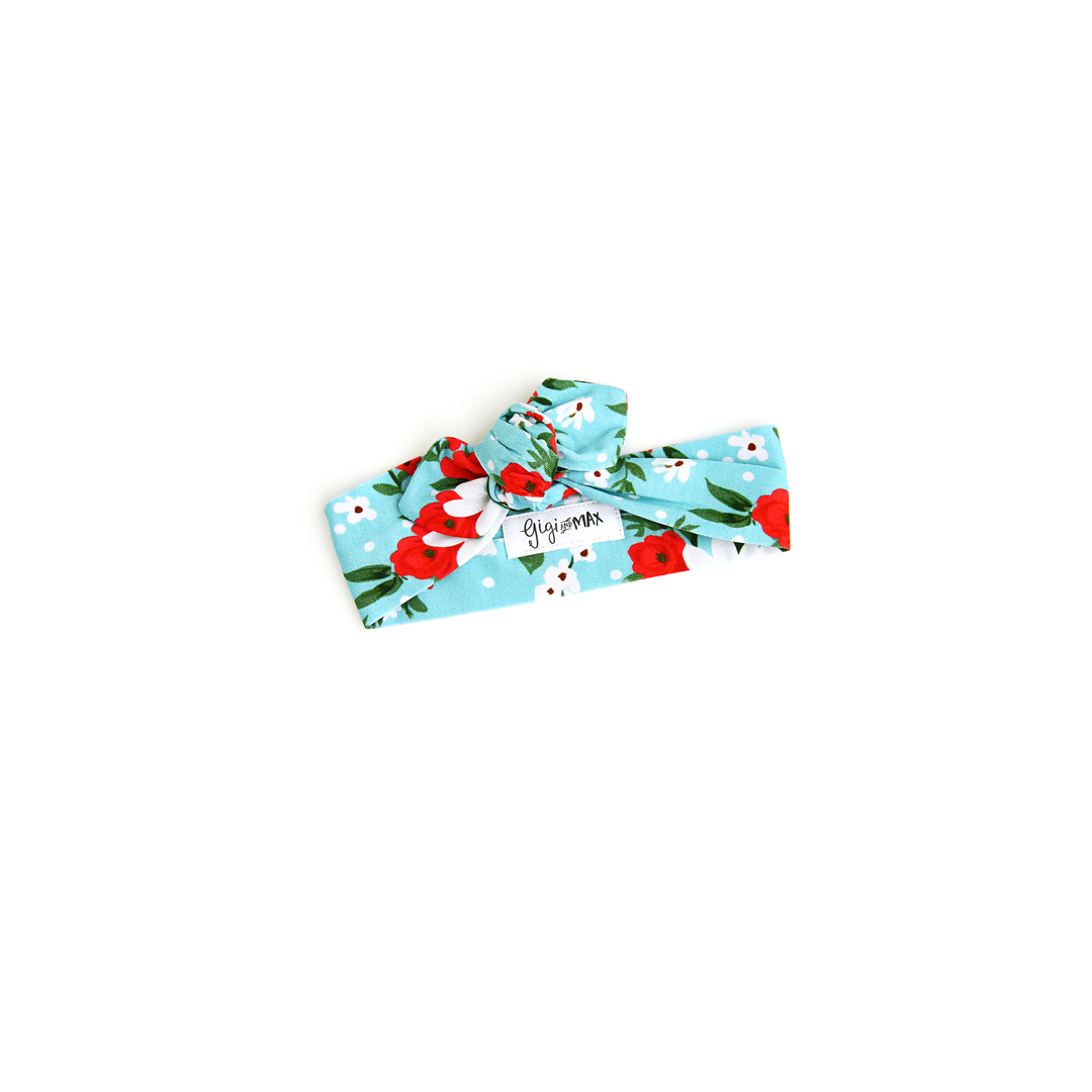 Elsa Floral TOPKNOT HEADBAND - Gigi and Max