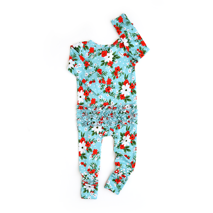 Elsa Floral RUFFLE ZIP - Gigi and Max