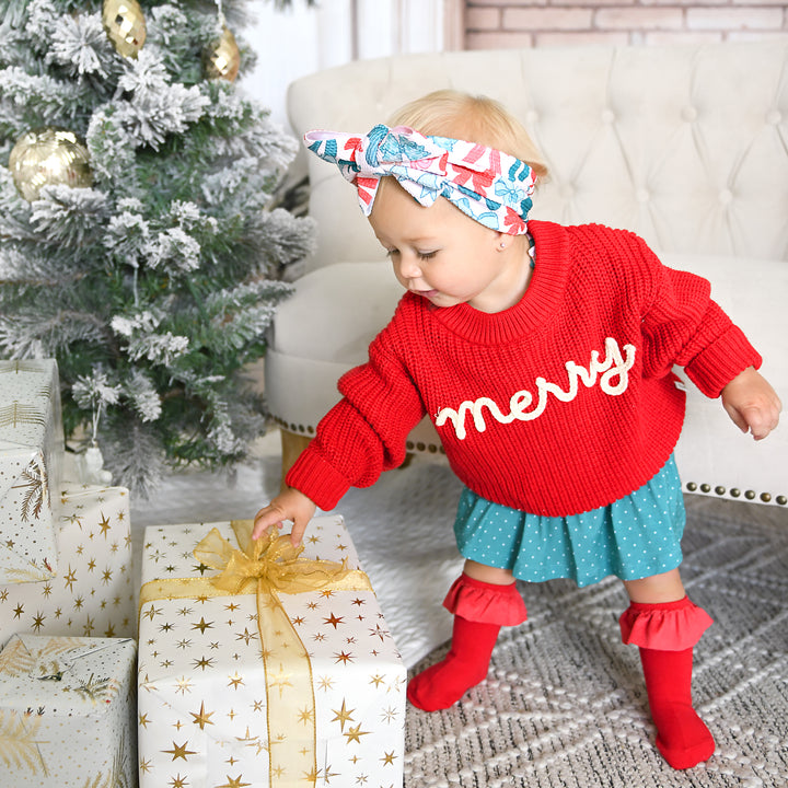 Red RUFFLE SOCKS - Gigi and Max