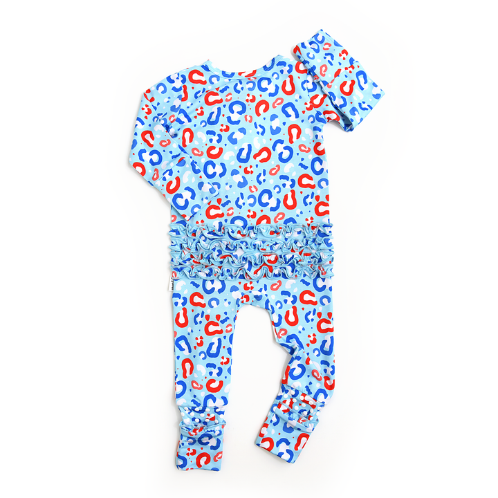 Kinsley Leopard RUFFLE ZIP - Gigi and Max