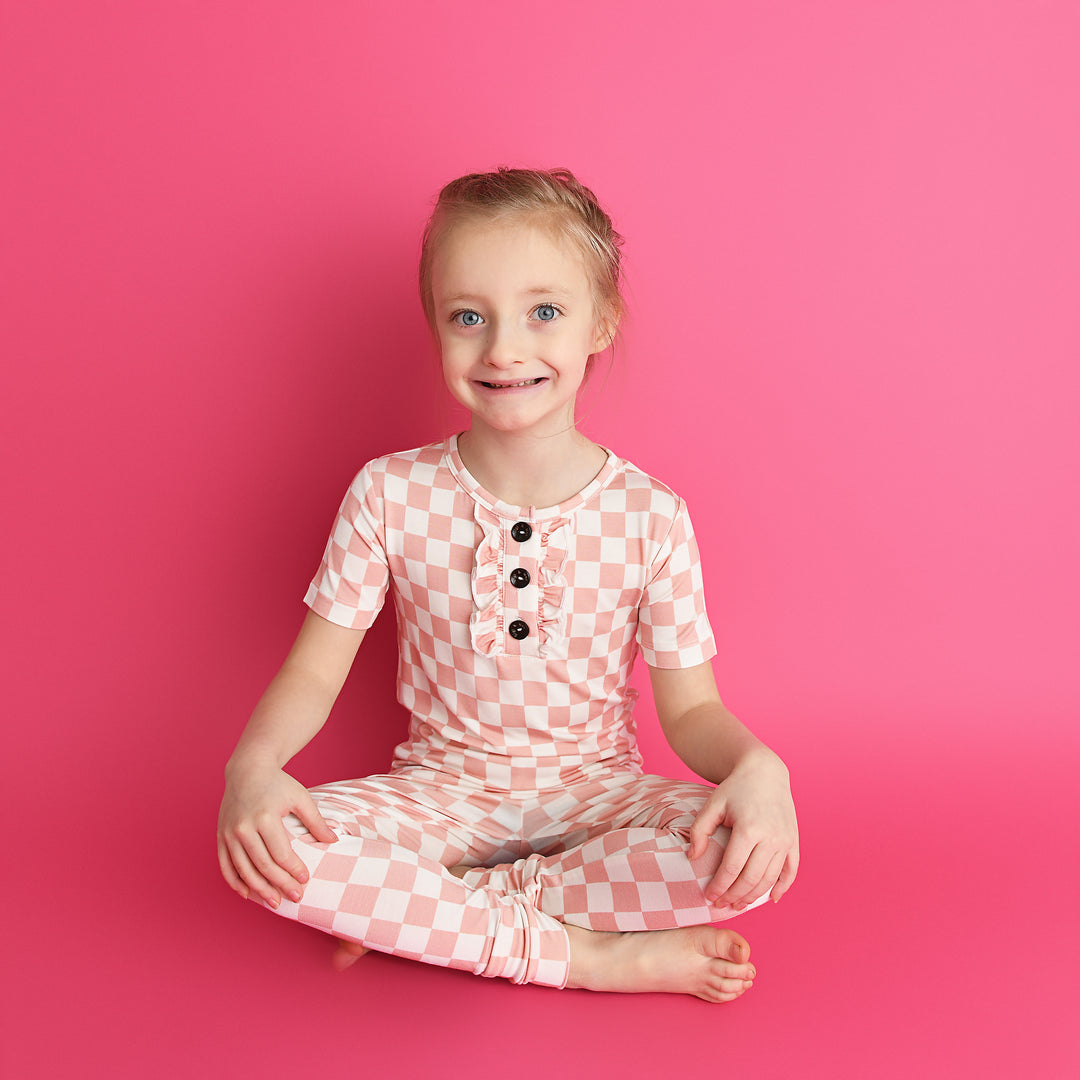 Saylor Pink RUFFLE TWO PIECE - Gigi and Max