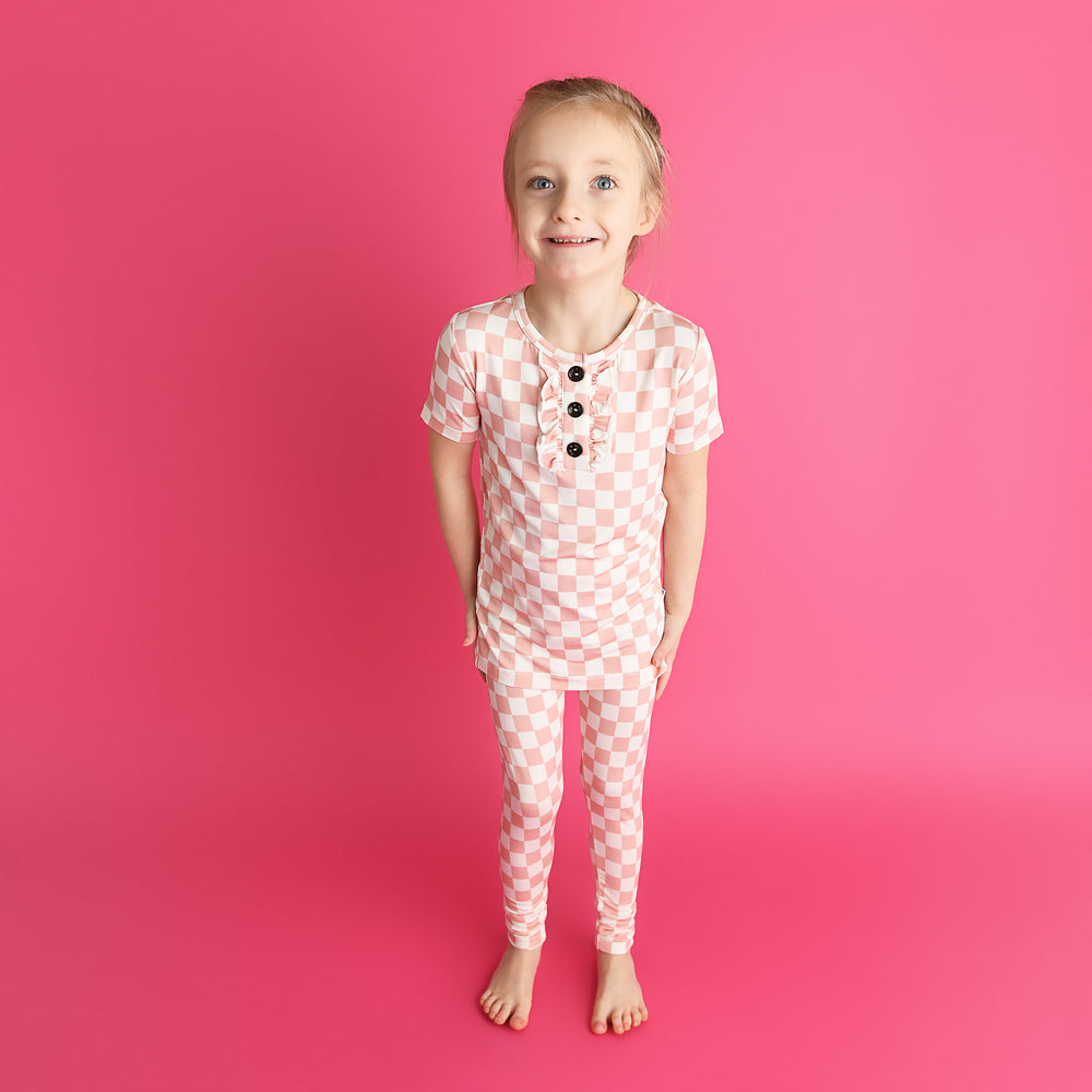 Saylor Pink RUFFLE TWO PIECE - Gigi and Max