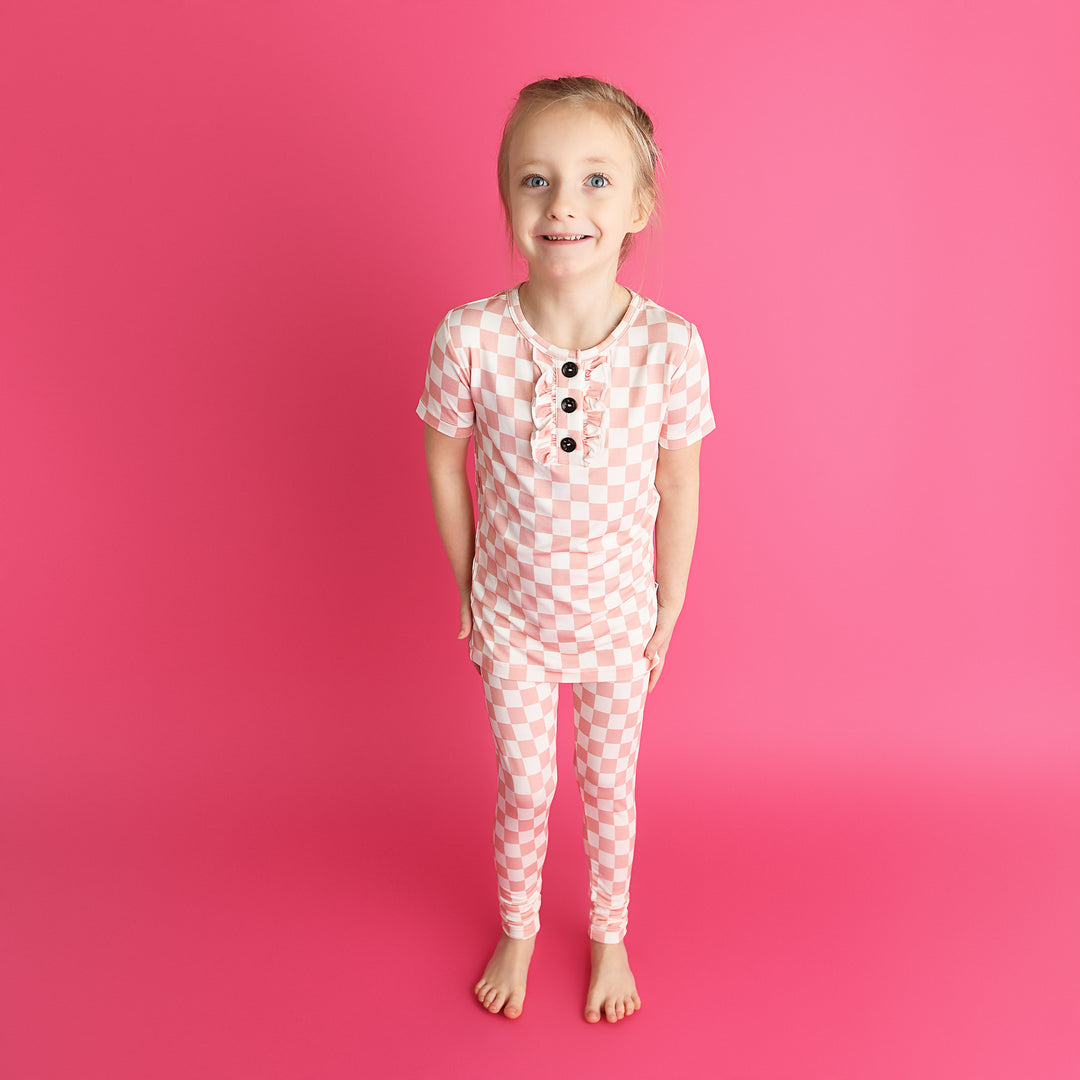 Saylor Pink RUFFLE TWO PIECE - Gigi and Max