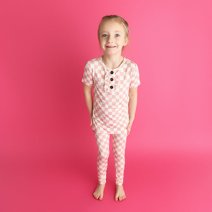 Saylor Pink RUFFLE TWO PIECE - Gigi and Max