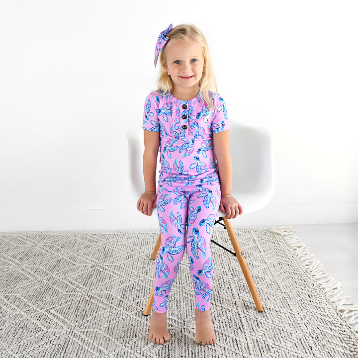 Waverly Sea Turtles CLIP BOW - Gigi and Max