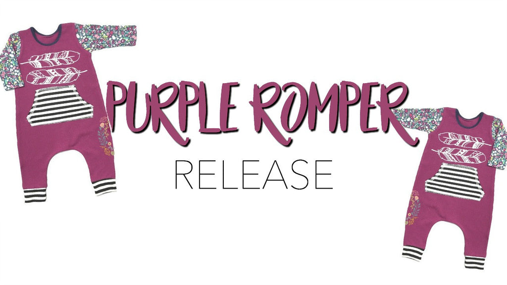 Purple Feather Romper Release