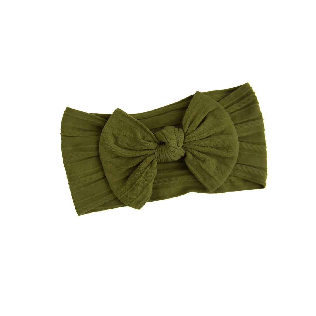 #17 Olive SOFT NYLON ELASTIC HEADBAND