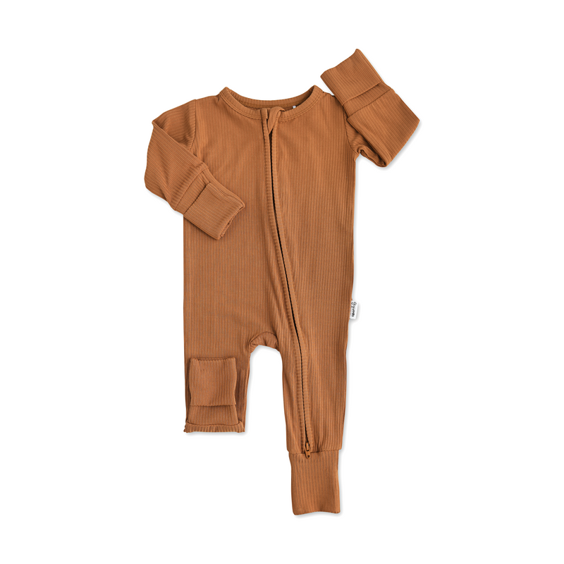 Gigi and Max Cedar Zip Onesie
