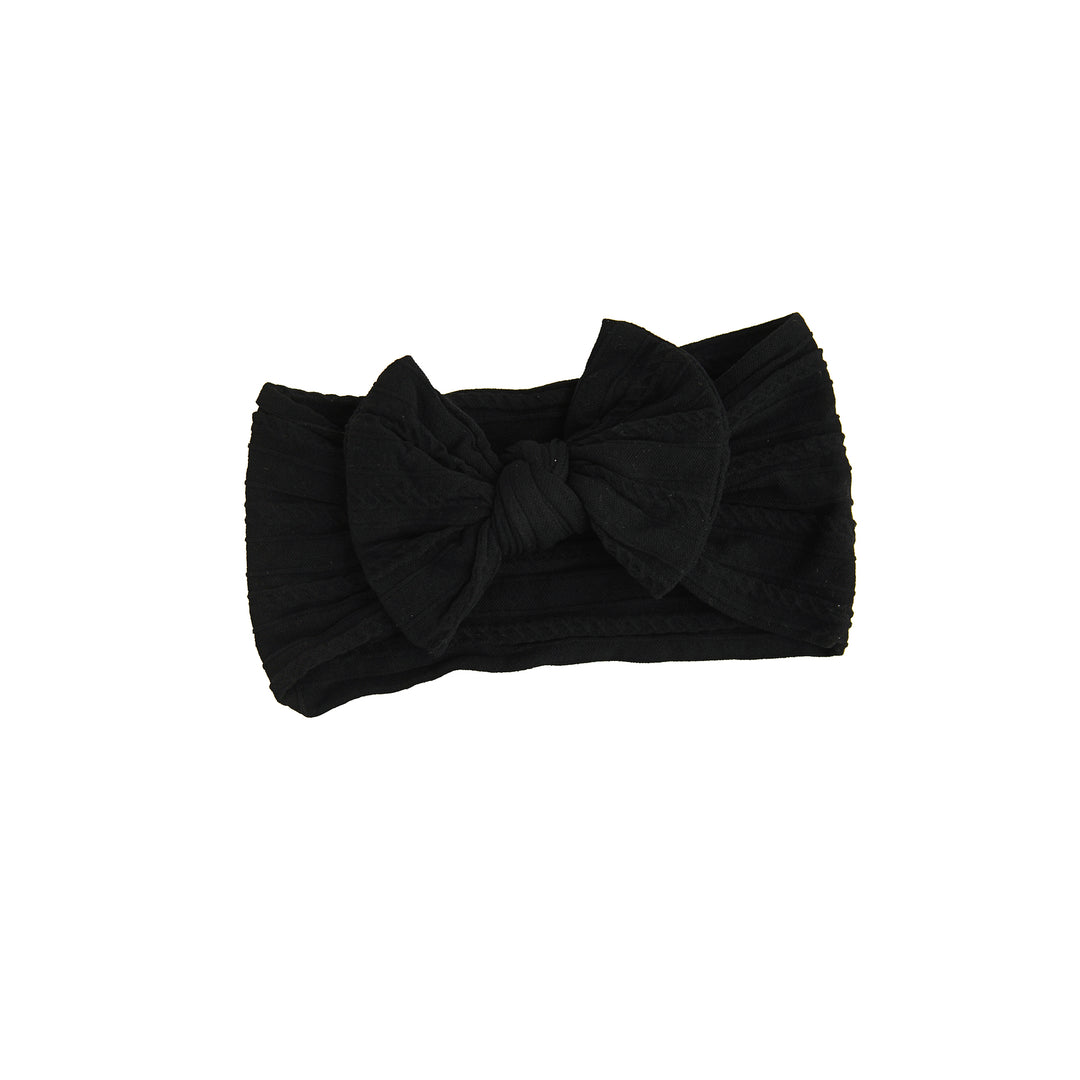 #34 Black SOFT NYLON ELASTIC HEADBAND