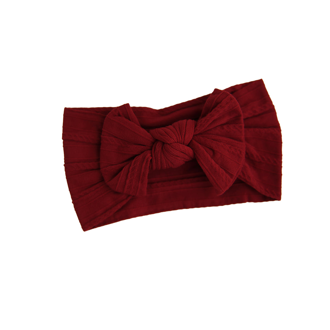 #37 Dark Red SOFT NYLON ELASTIC HEADBAND