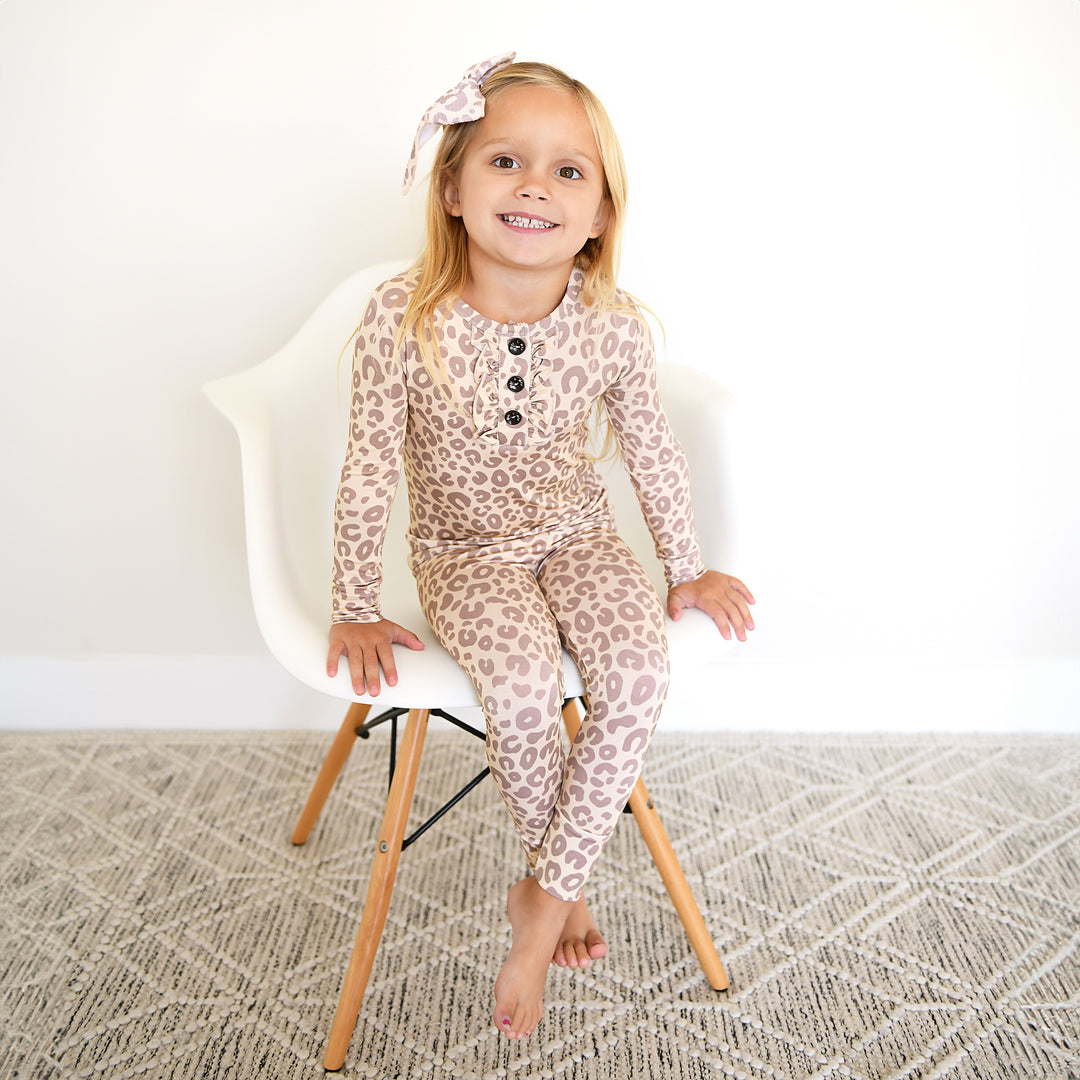 Amari Leopard RUFFLE TWO PIECE - Gigi and Max