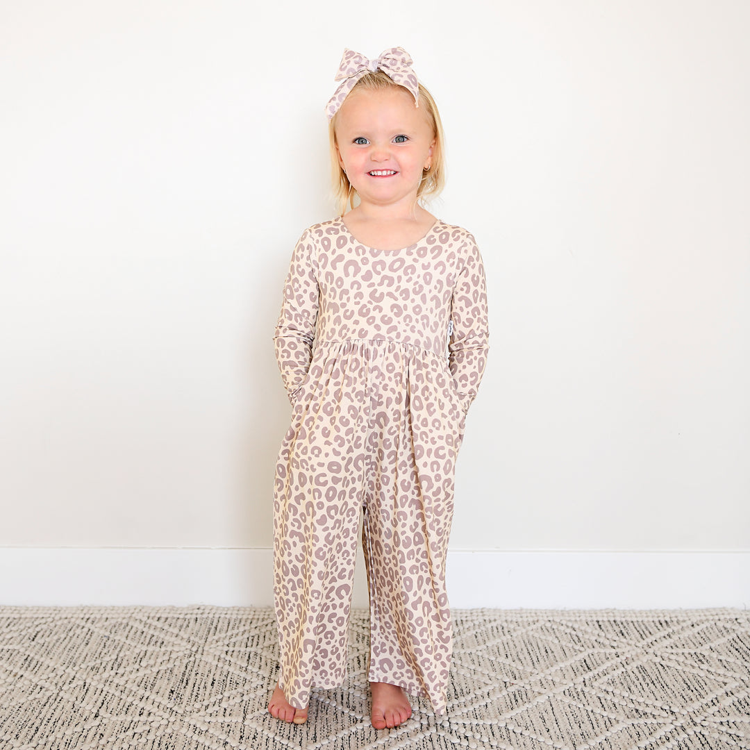 Amari Leopard WIDE LEG ROMPER