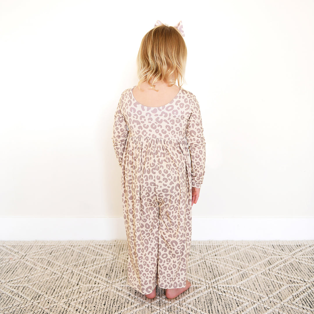Amari Leopard WIDE LEG ROMPER - Gigi and Max