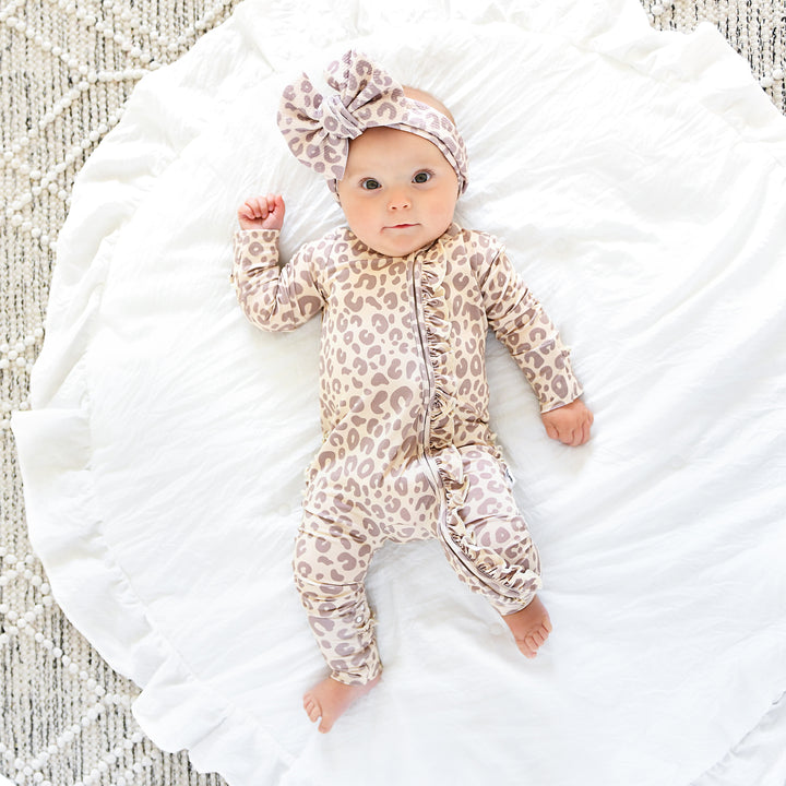Amari Leopard RUFFLE ZIP - Gigi and Max