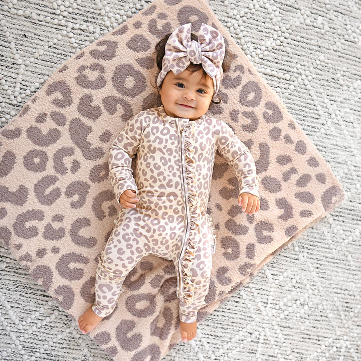 Amari Leopard RUFFLE ZIP - Gigi and Max