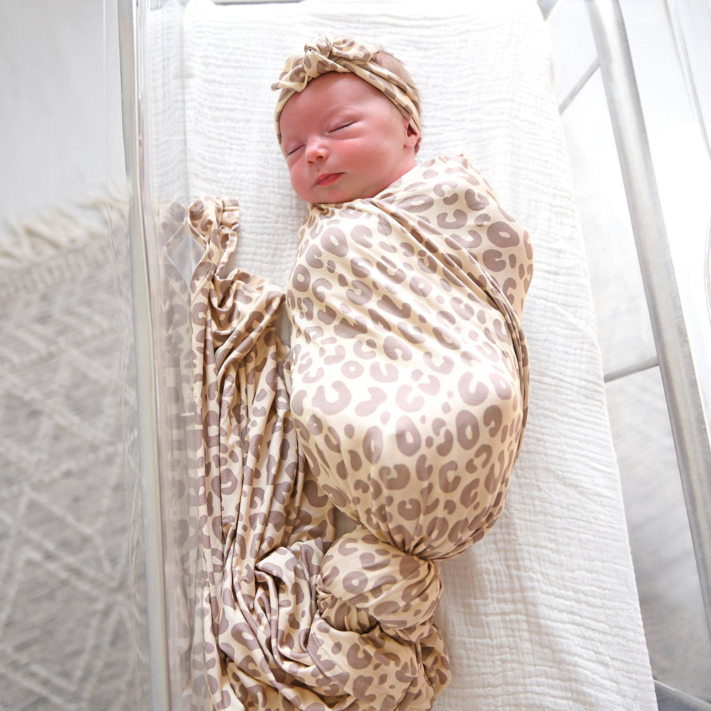 Amari Leopard SWADDLE - Gigi and Max