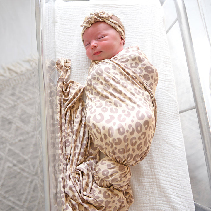 Amari Leopard SWADDLE - Gigi and Max