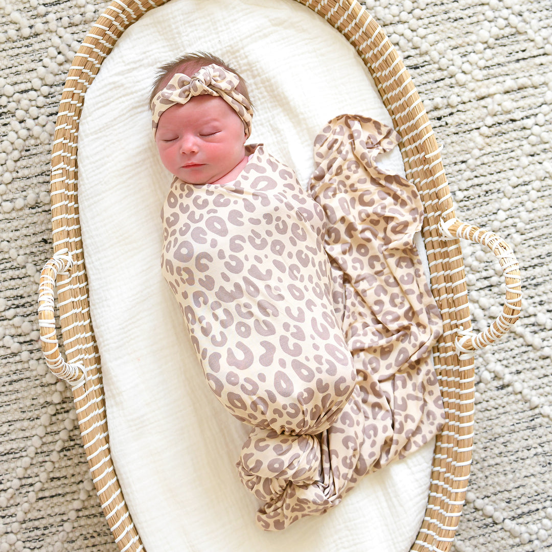 Amari Leopard SWADDLE - Gigi and Max