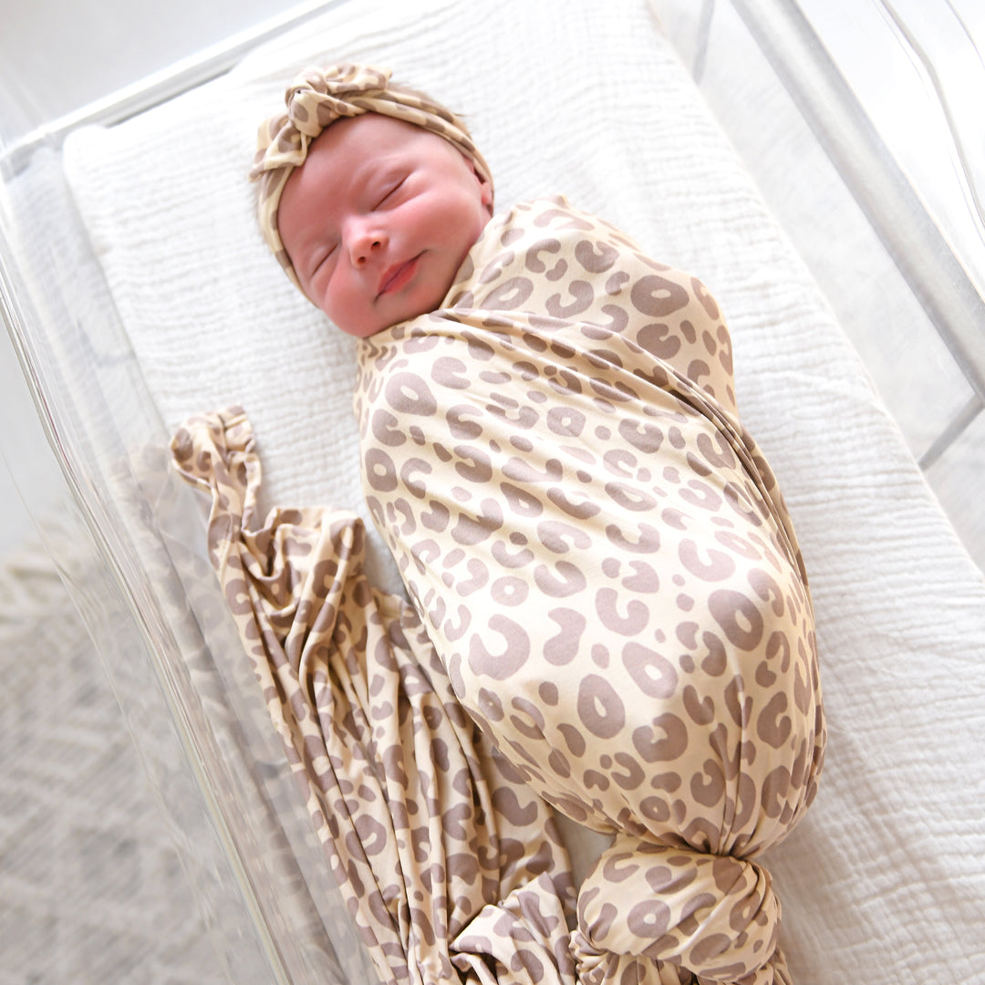 Amari Leopard SWADDLE - Gigi and Max