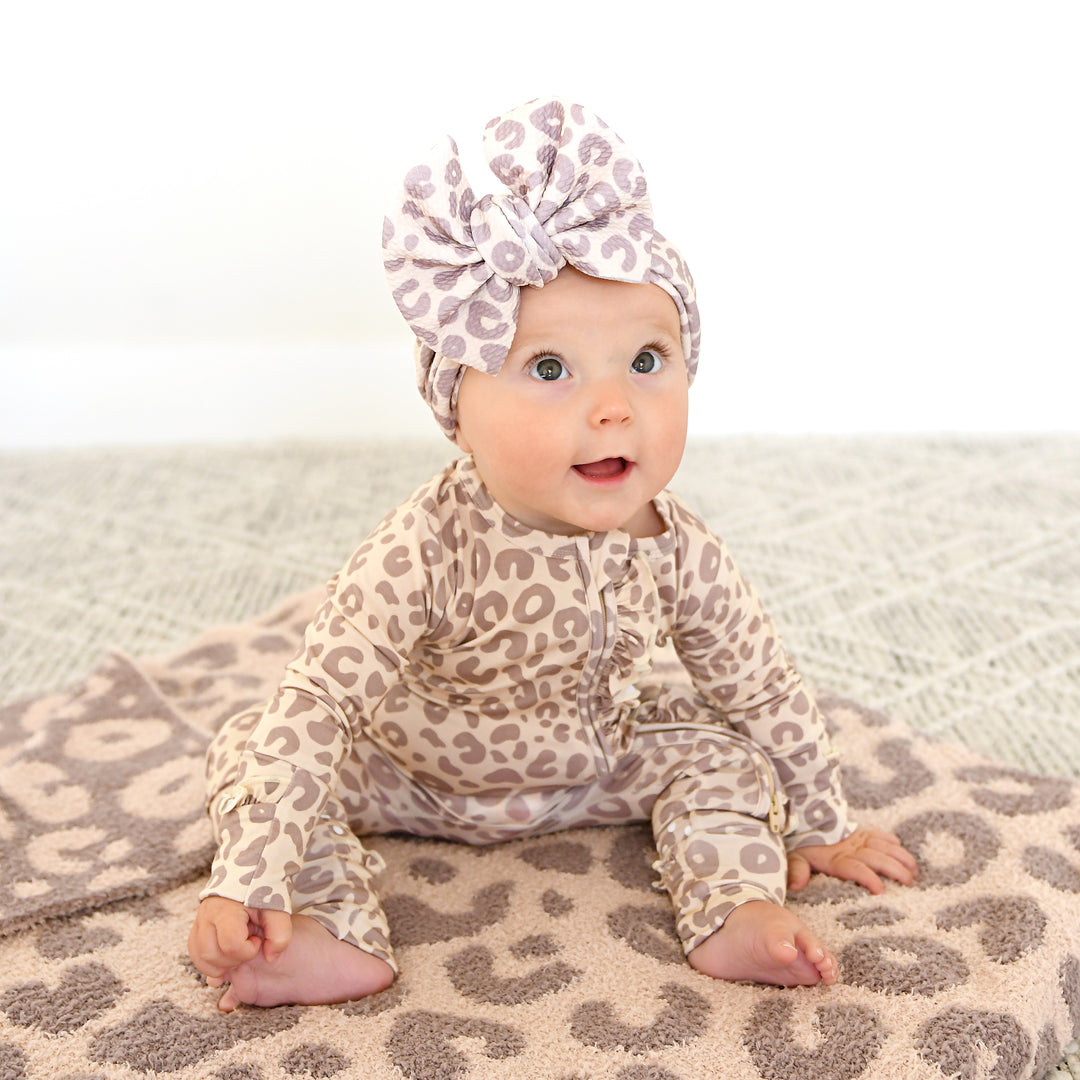 Amari Leopard RUFFLE ZIP
