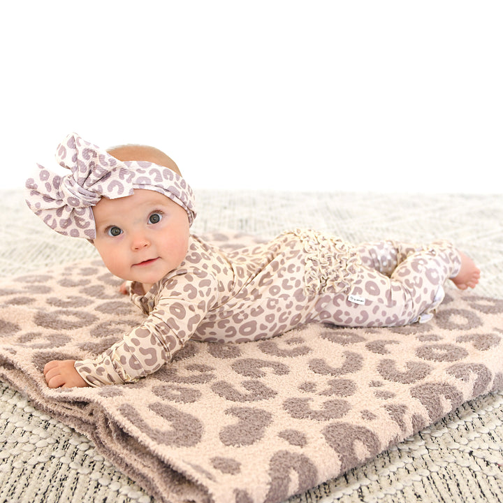 Amari Leopard RUFFLE ZIP