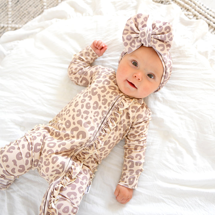Amari Leopard RUFFLE ZIP