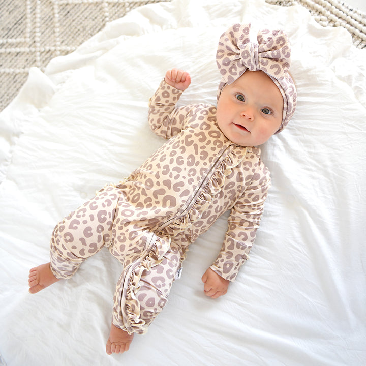 Amari Leopard RUFFLE ZIP